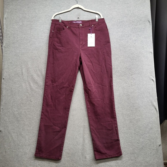 Gloria Vanderbilt Denim - Gloria Vanderbilt Women Jeans 14 Red Amanda Slimming Tapered Supreme Stretch NWT